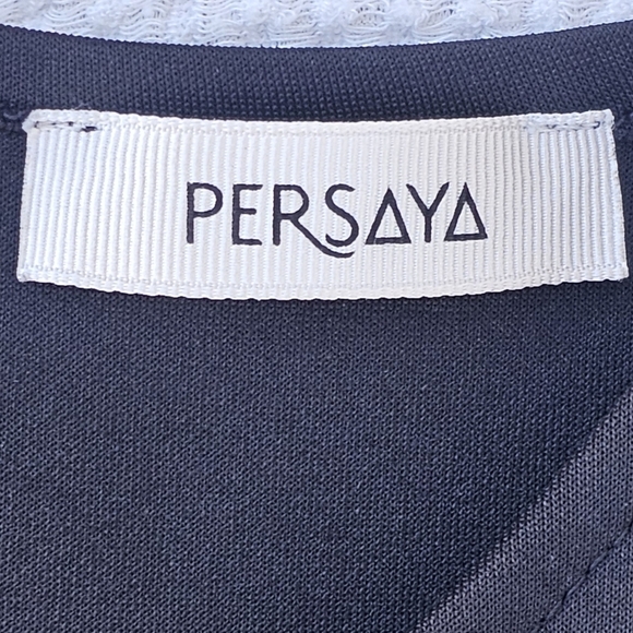 Persaya Pleated Black Mini Dress Fit and Flare size small - Picture 3 of 10